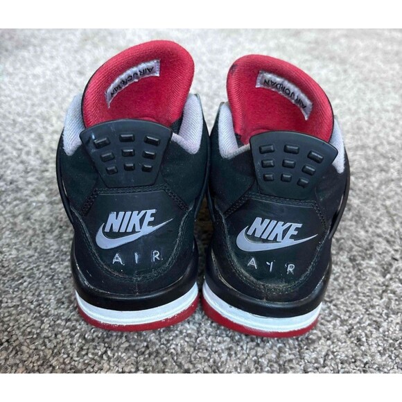Nike Air Jordan 4 Bred 2019 Size 5 Youth (Size 6.5 Women's) - Picture 4 of 7
